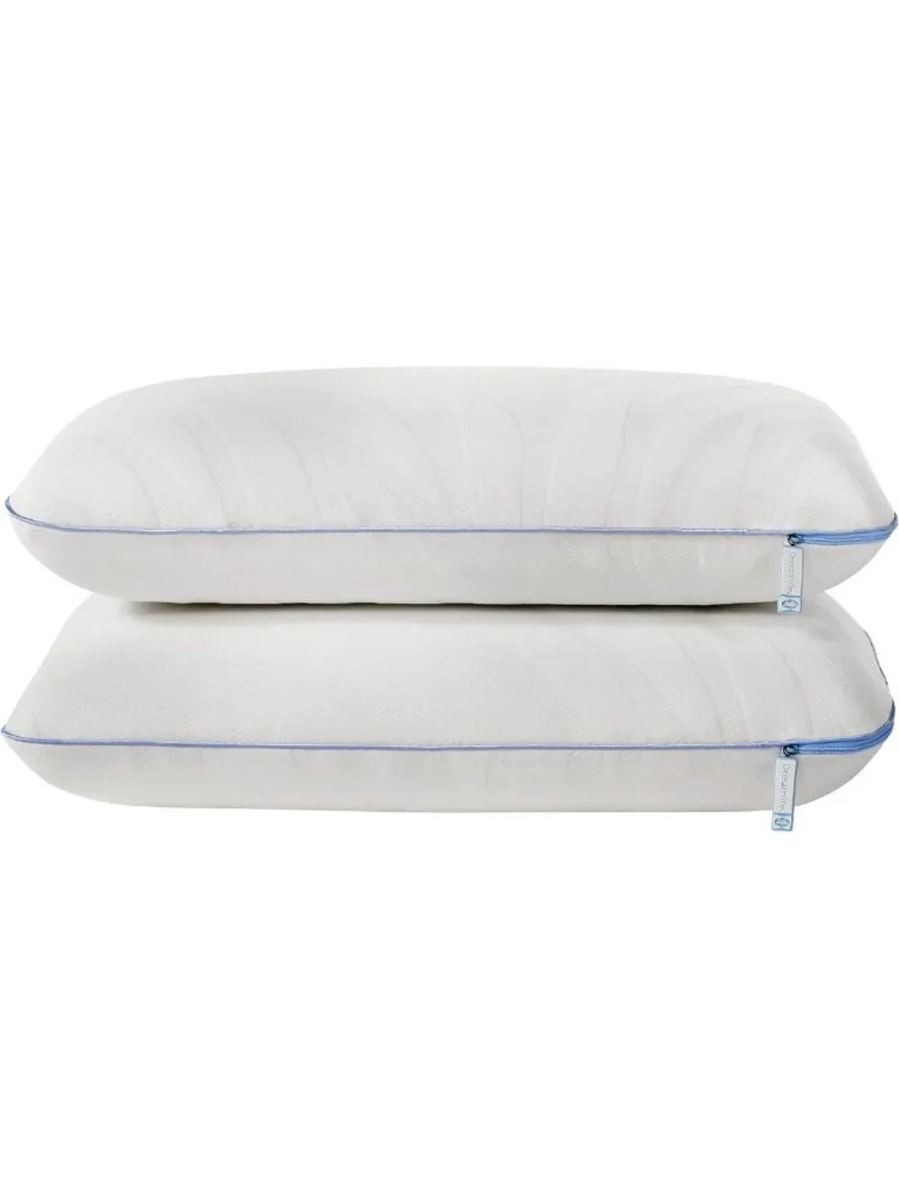Queen Size Memory Foam Cooling Pillows with Washable Covers - 2 Pack, Soft